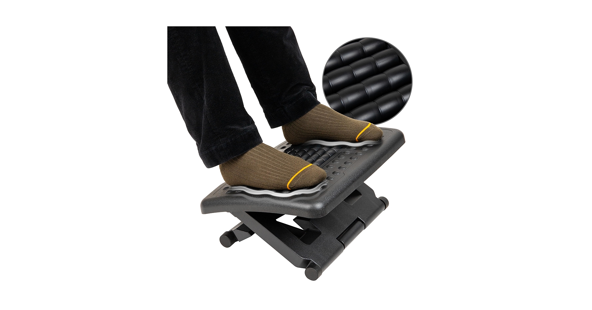 Mind Reader Adjustable Height Ergonomic Foot Rest