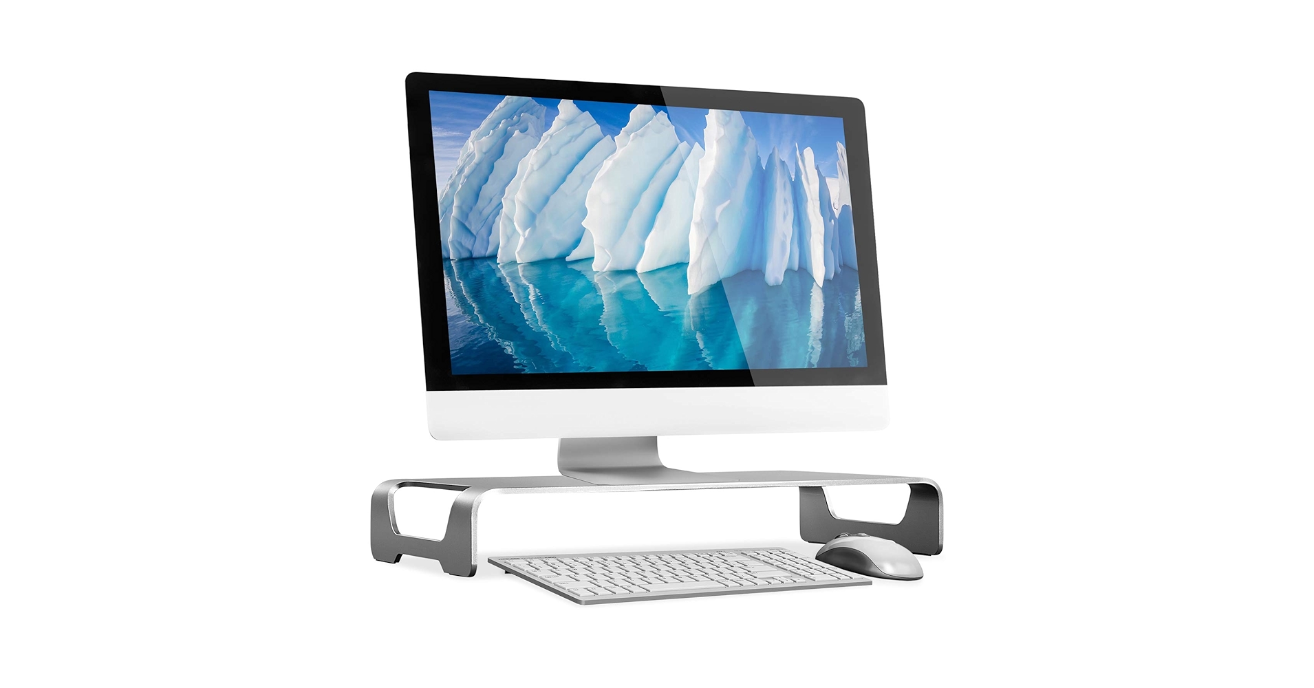 Mount-It! Aluminum Monitor Stand for iMac - Wide