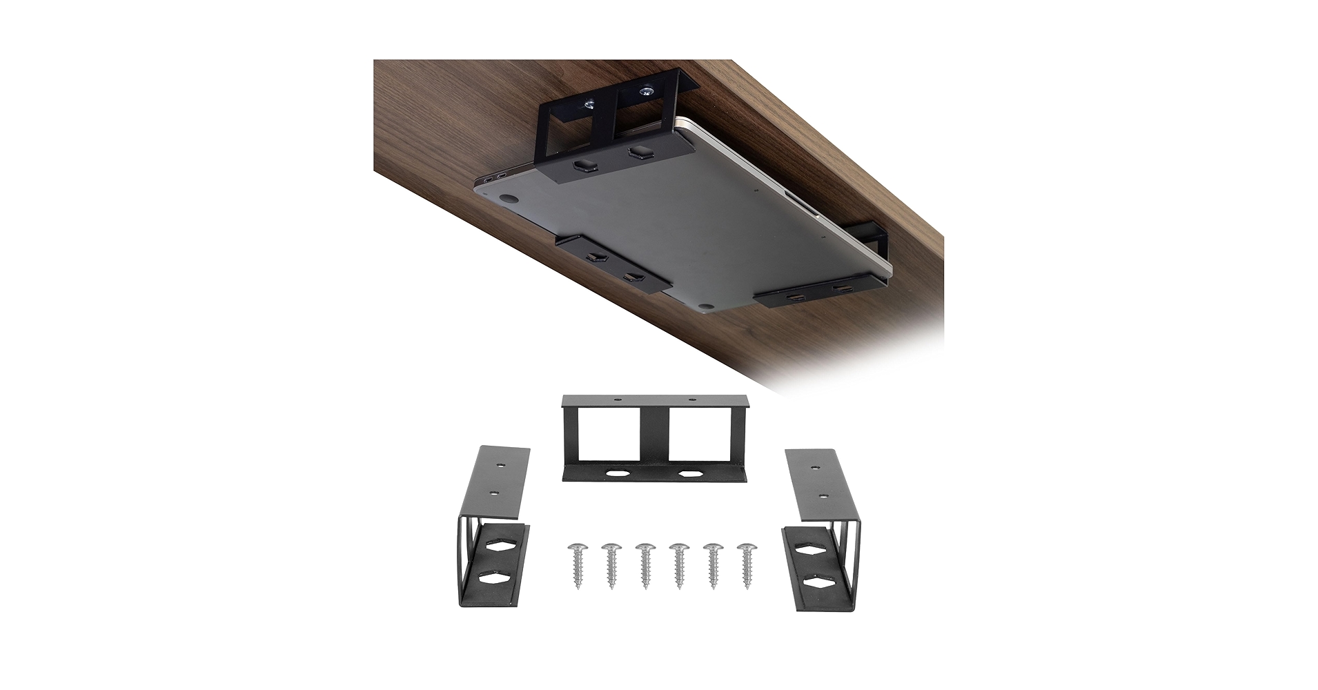 Mount-It! Under Desk Laptop Mount Holder, Laptop