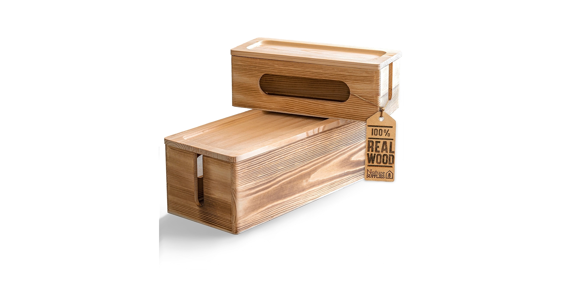 NATURE SUPPLIES Set of 2 Wooden Cable