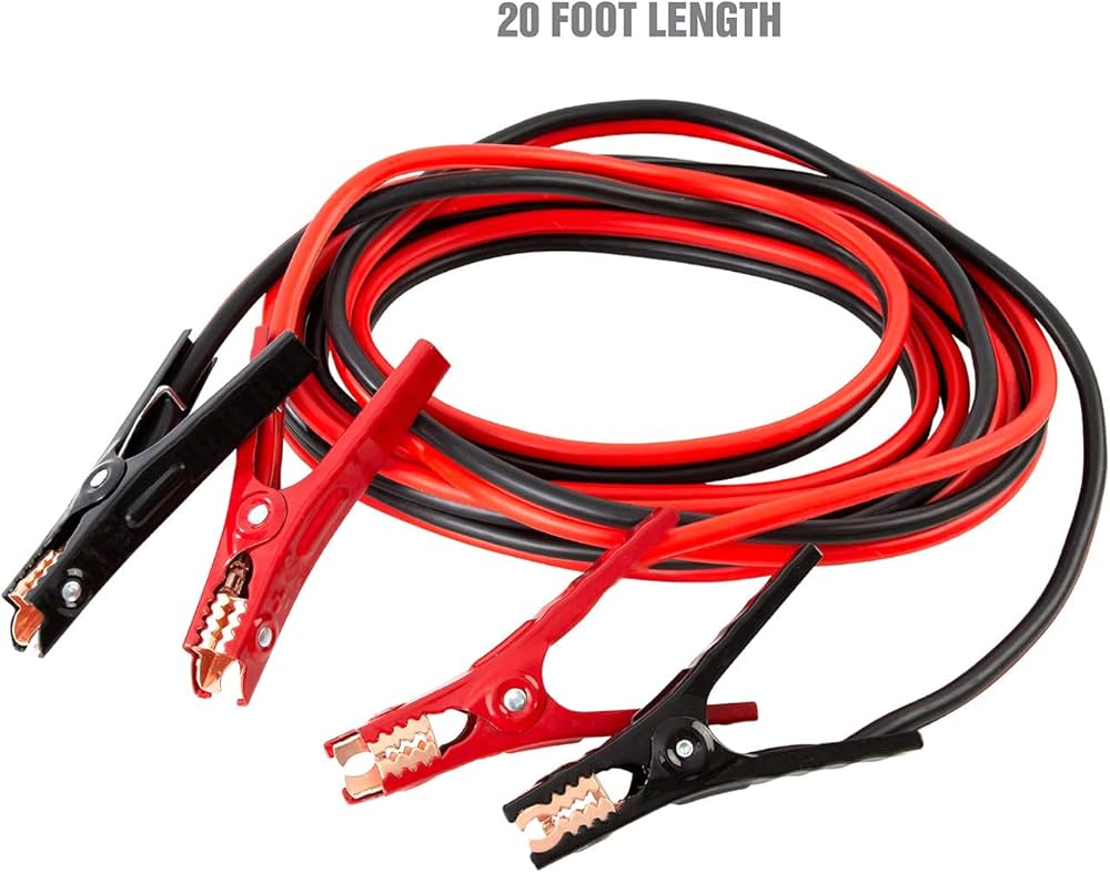 OEMTOOLS 24335 20 Ft. 4 Gauge Booster Cables with Storage Bag