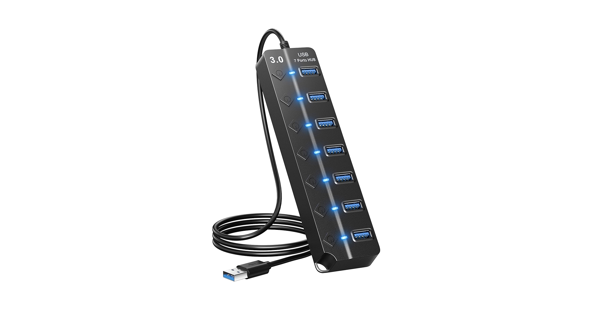 ONFINIO USB Hub 3.0, 7-Port USB Hub Splitter with