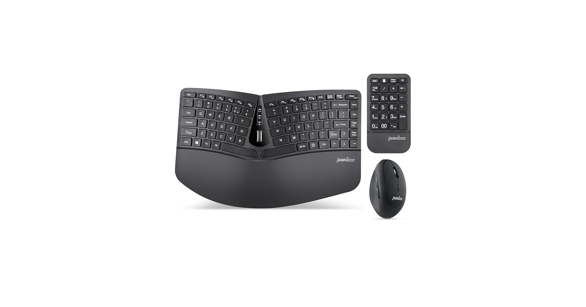 Perixx PERIDUO-606A, 3-in-1 Wireless Compact