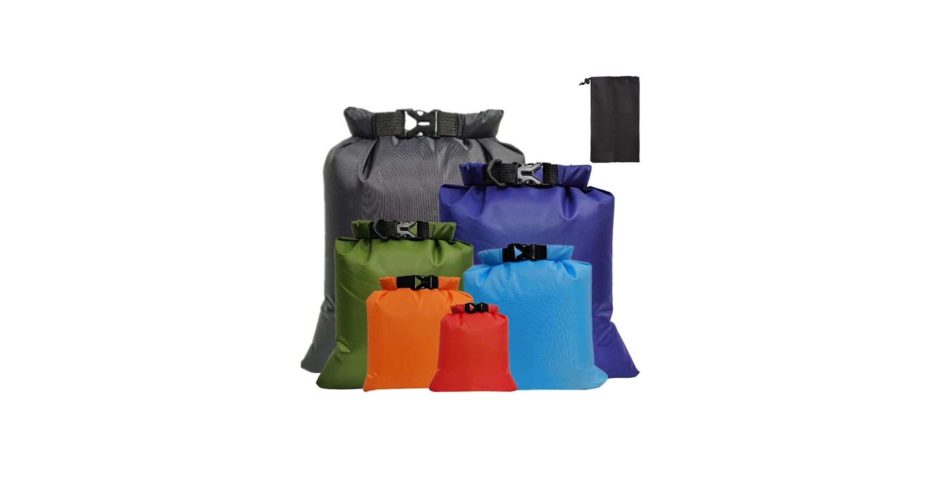Pimoys 6 Pack Waterproof Dry Bags, Lightweight