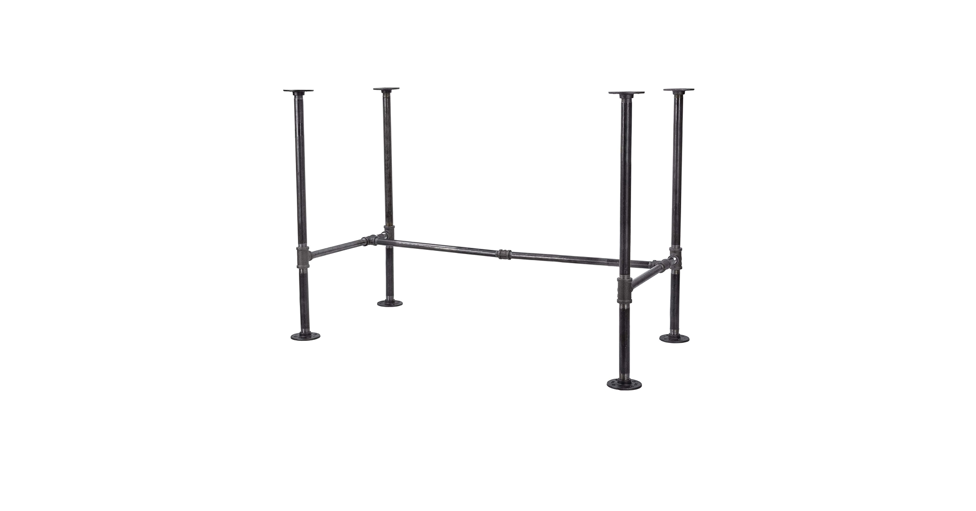 PIPE DECOR Industrial Pipe Desk Leg Set, Modern