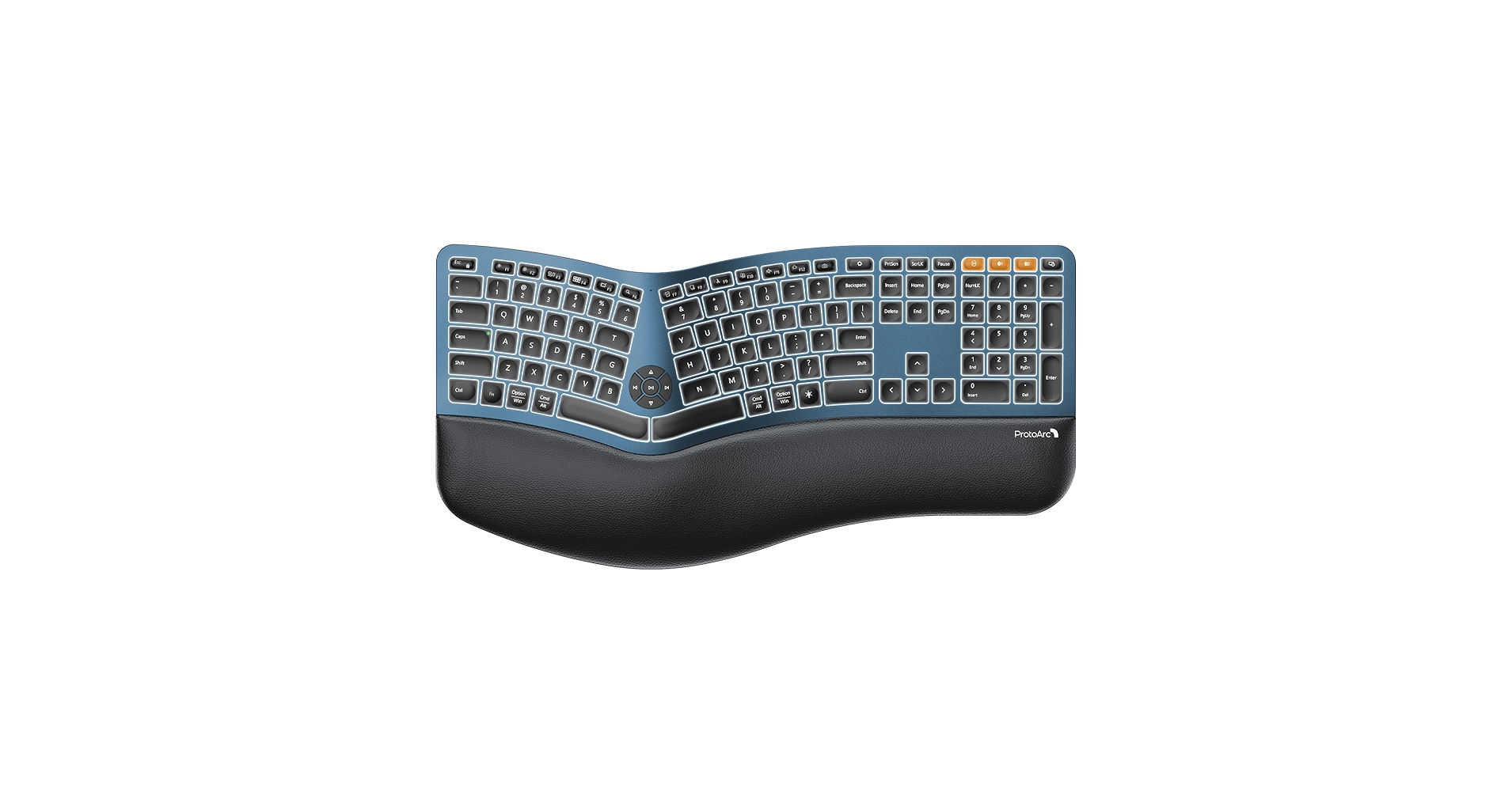 ProtoArc Backlit Bluetooth Ergonomic Keyboard ... - Amazon.c...