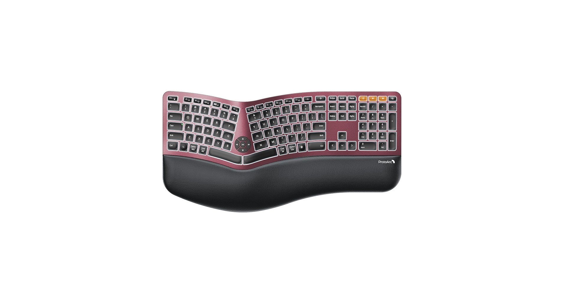 ProtoArc Backlit Bluetooth Ergonomic Keyboard ... - Amazon.c...