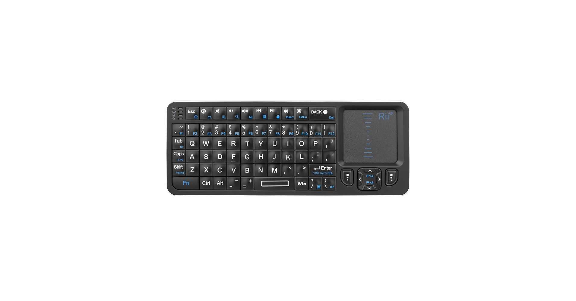 Rii K06 Mini Bluetooth Keyboard,Backlit 2.4GHz Wireless Keyboard