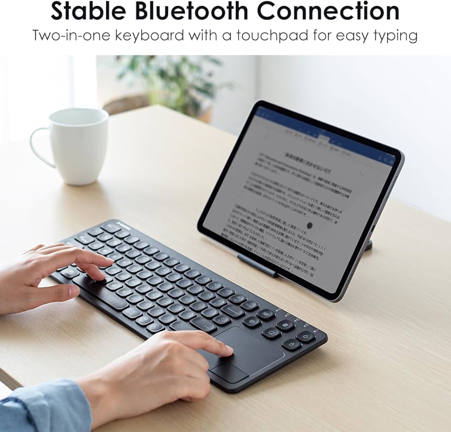 SANWA Multi Device Bluetooth Keyboard with