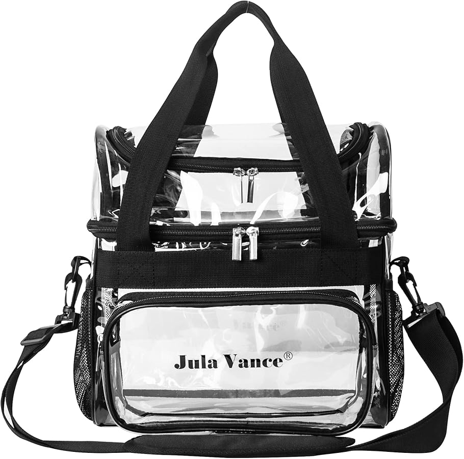 Stadium Approved Double Decker Crossbody Clear