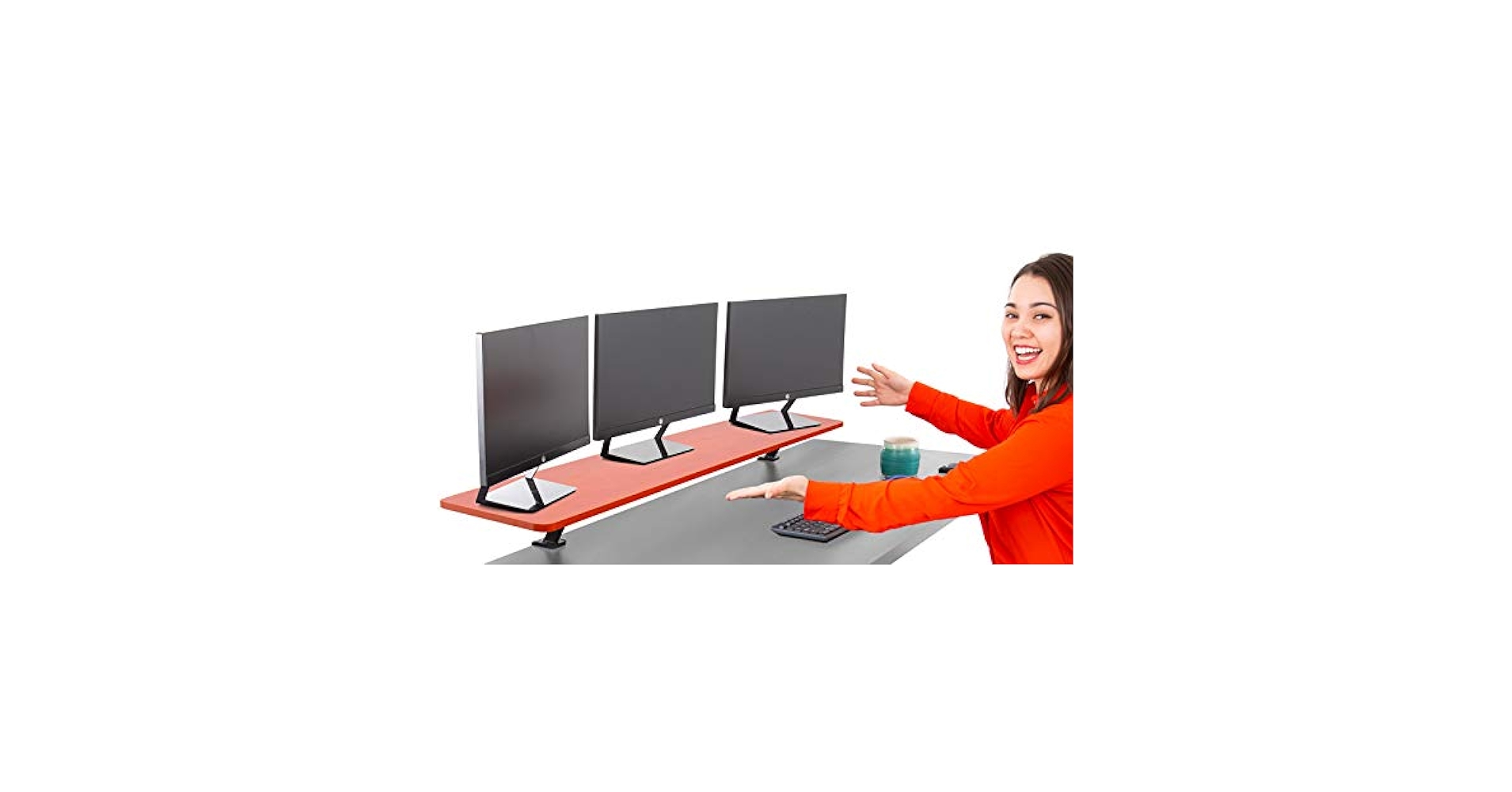 Stand Steady 55 Inch Clamp On Desk Shelf