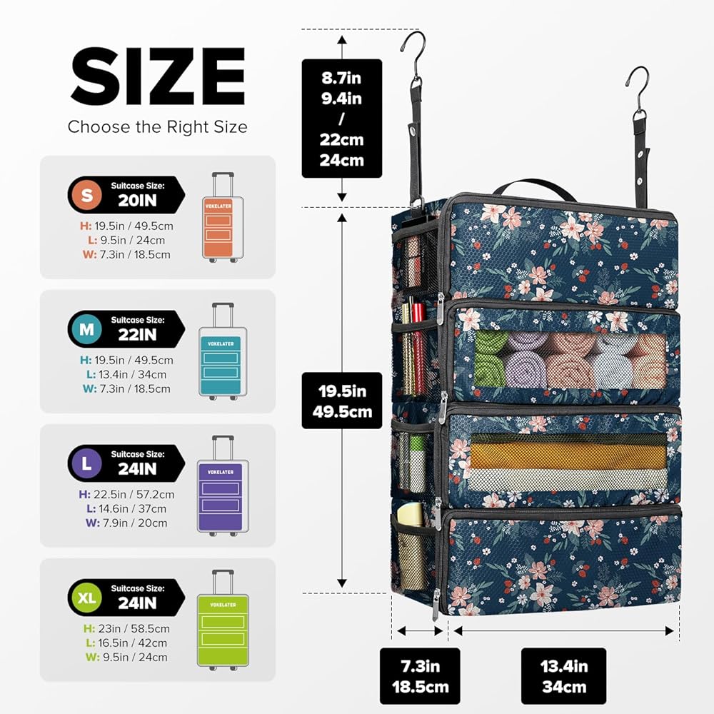 Suitcase Organizer, Travel Luggage Organizer