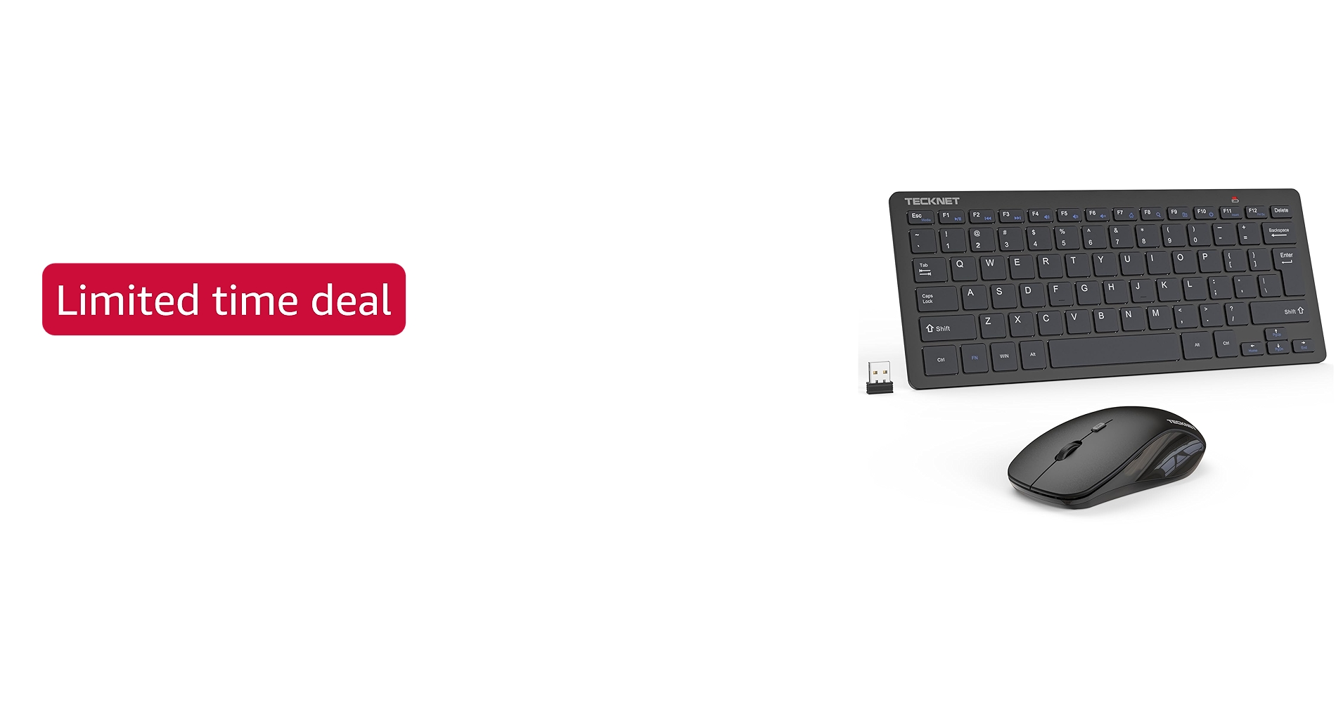 TECKNET Wireless Keyboard and Mouse Combo
