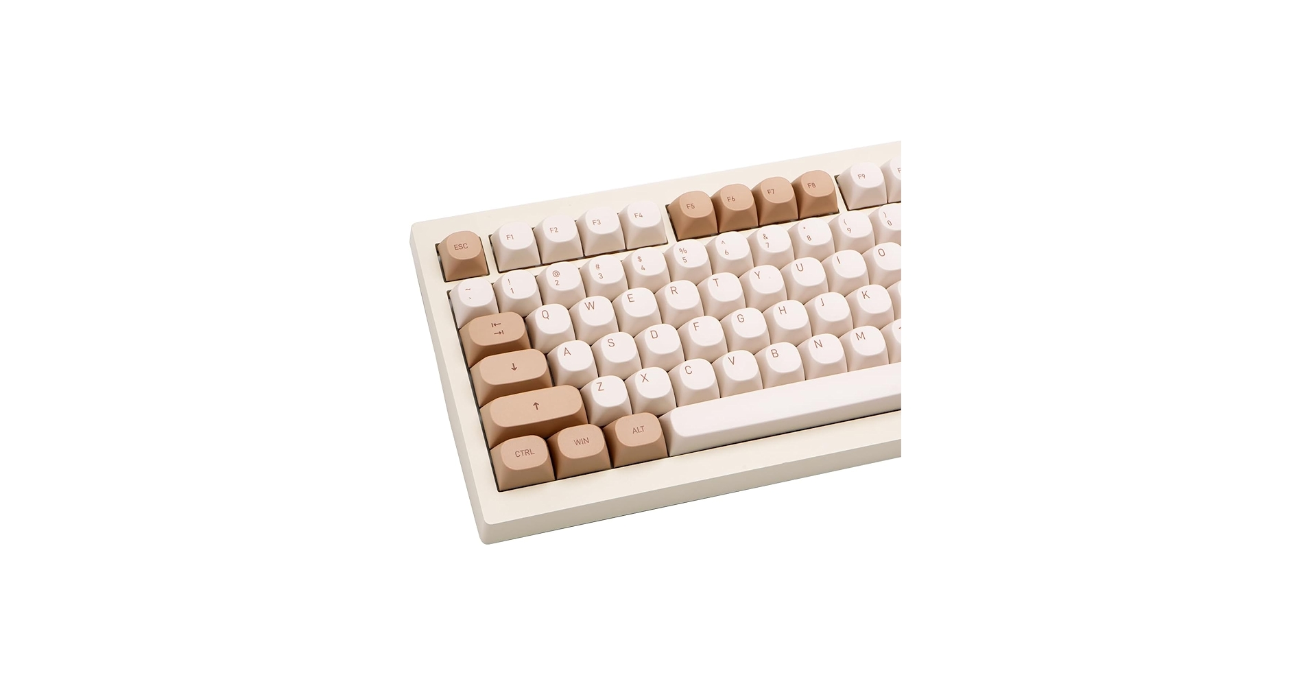 TIMSEKER 119 Keys Retro Minimalist Brown and