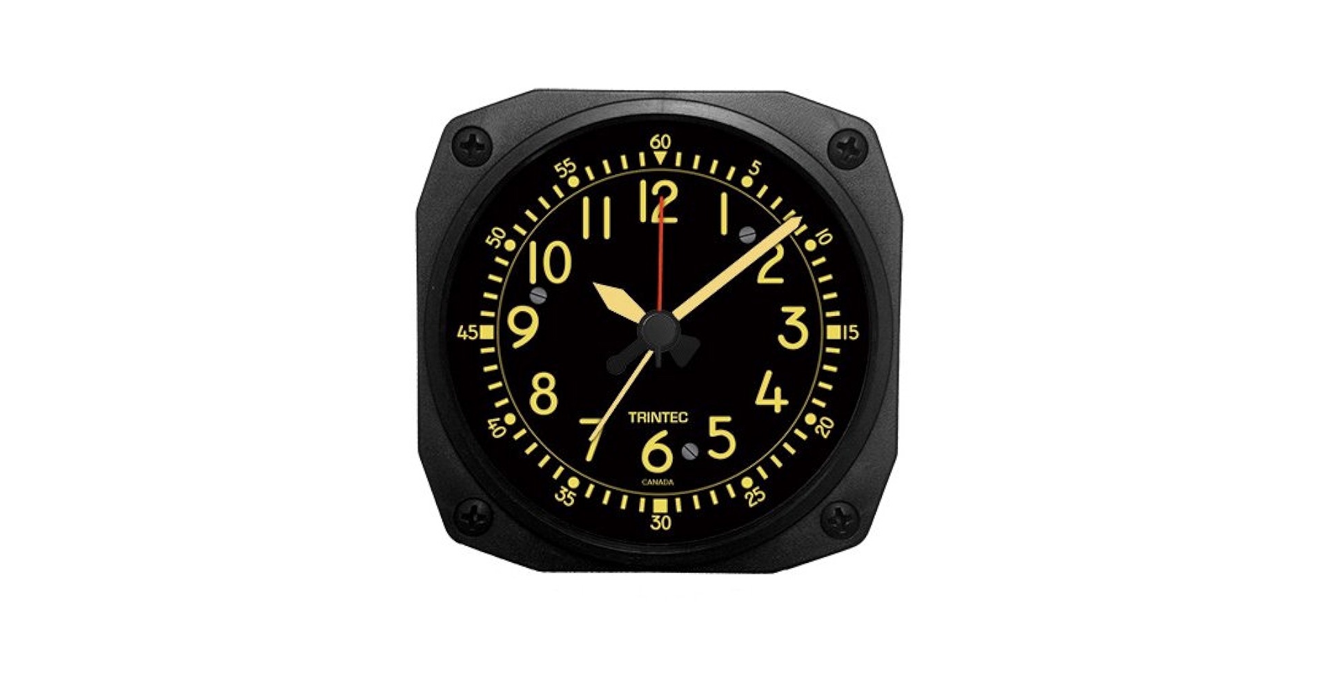 Trintec Aviation Desk Top Travel Alarm Clock Aircraft Vintage