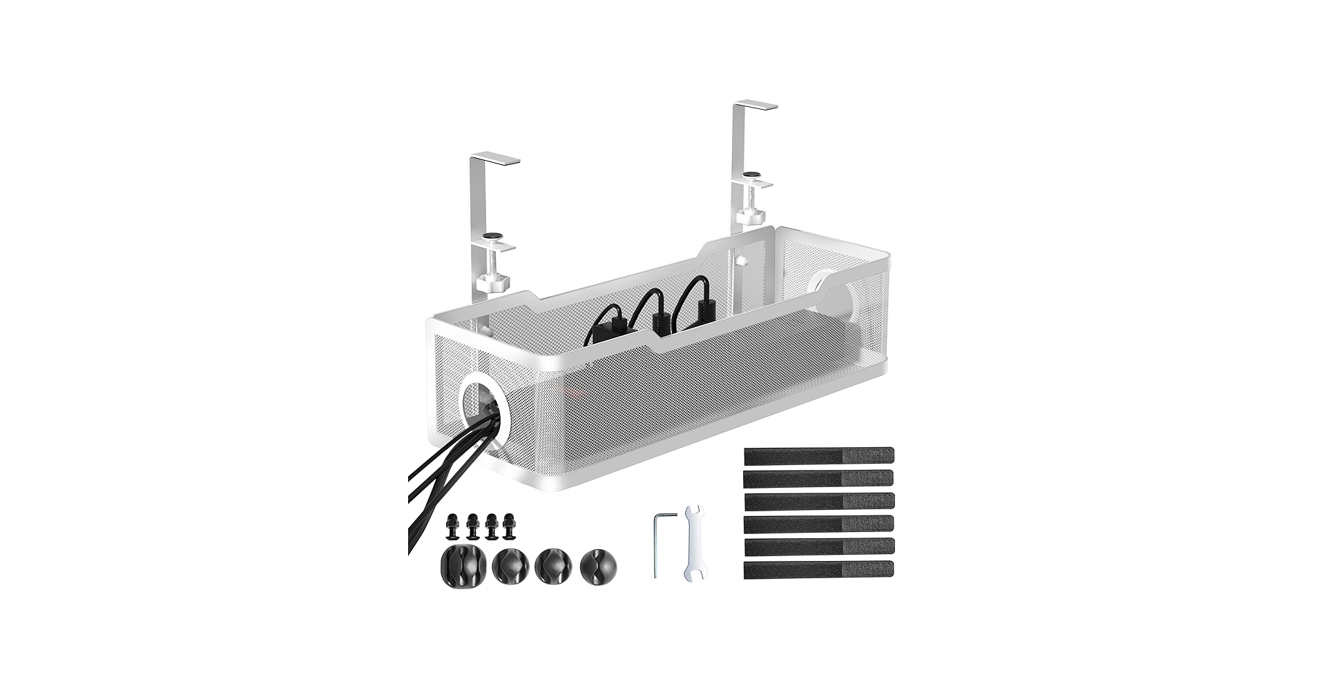 Under Desk Cable Management Tray White, Cinati