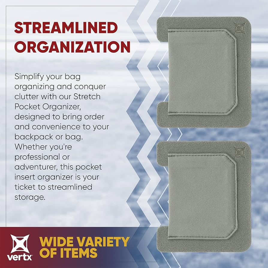 Vertx Stretch Pocket Organizer Insert Attachment for