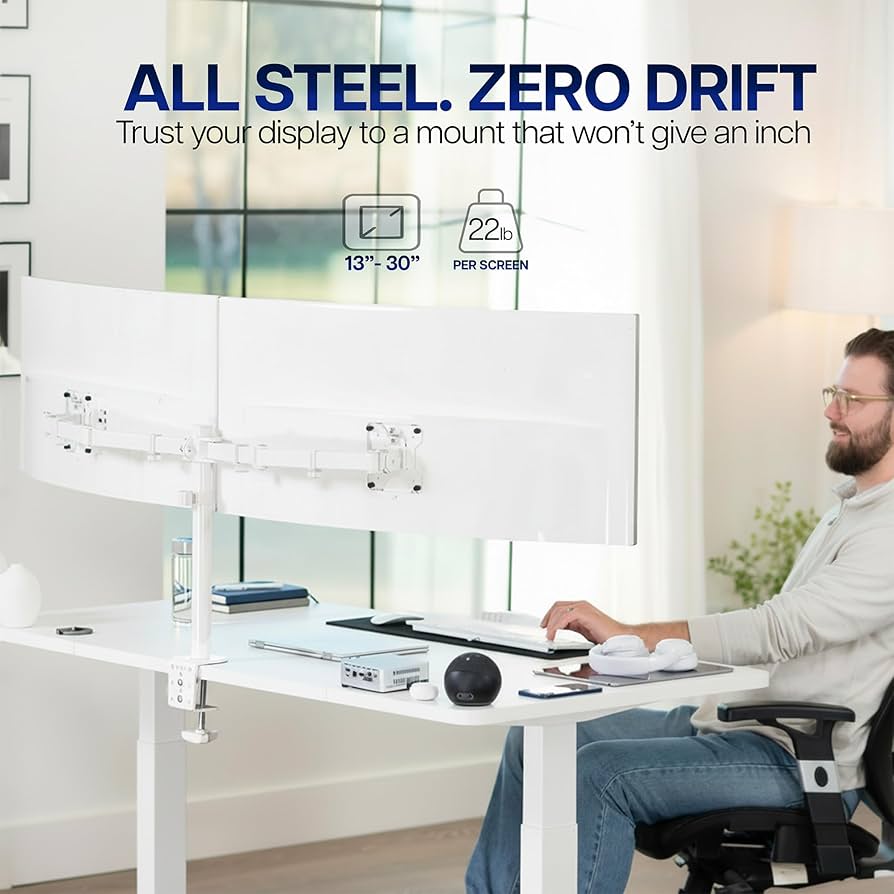 VIVO Dual Ultrawide Monitor Desk Mount, Heavy Duty