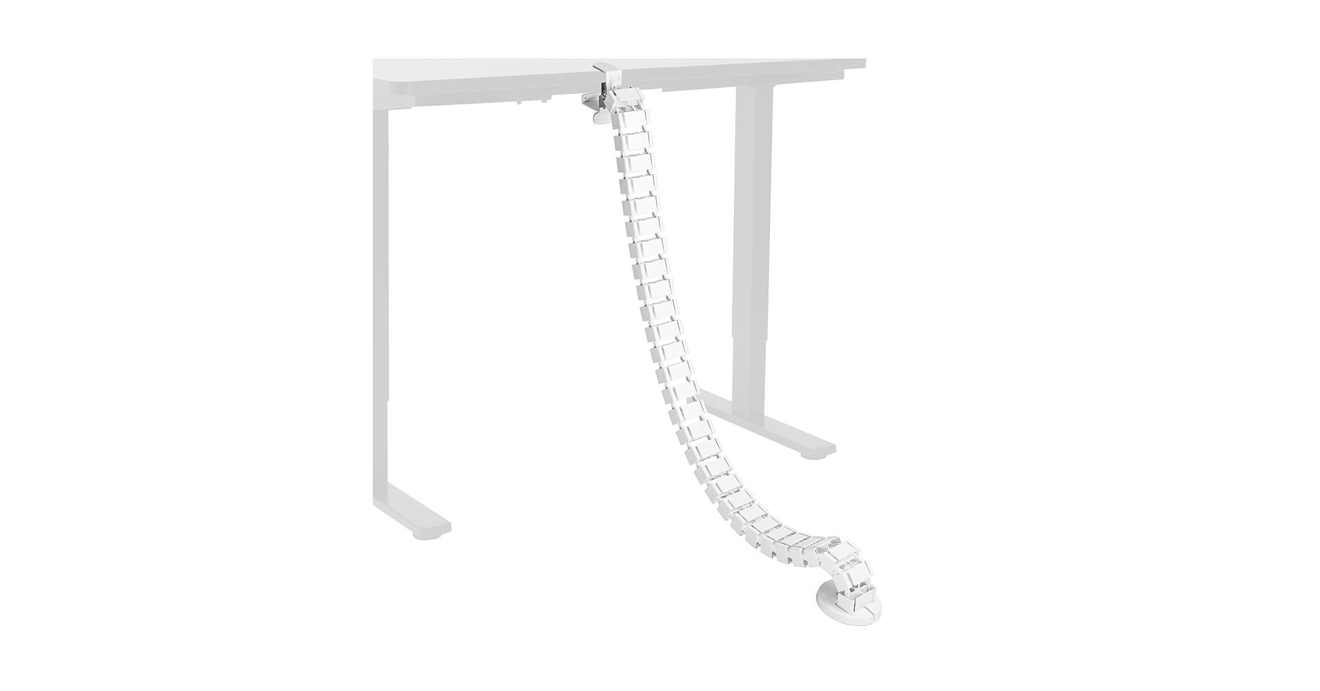 VIVO No Drill Clamp-on Desk Vertebrae Cable