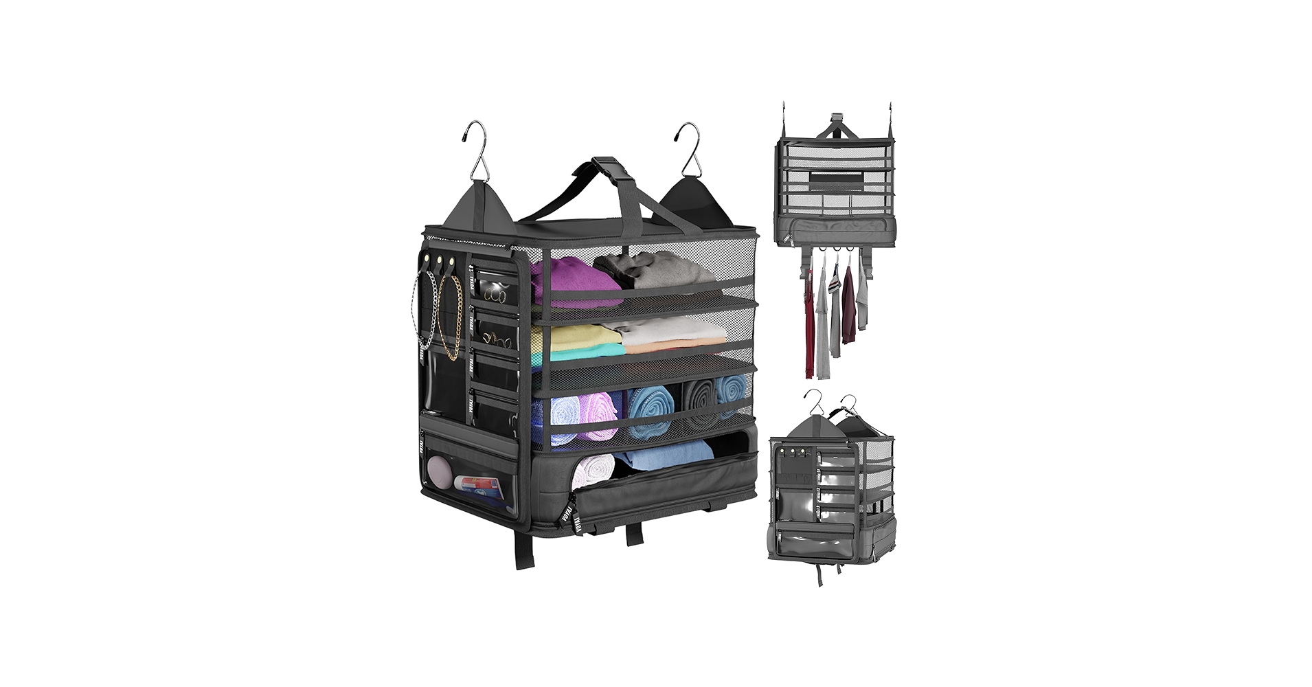 Voyaj Hanging Suitcase Organizer for Travel - Carry