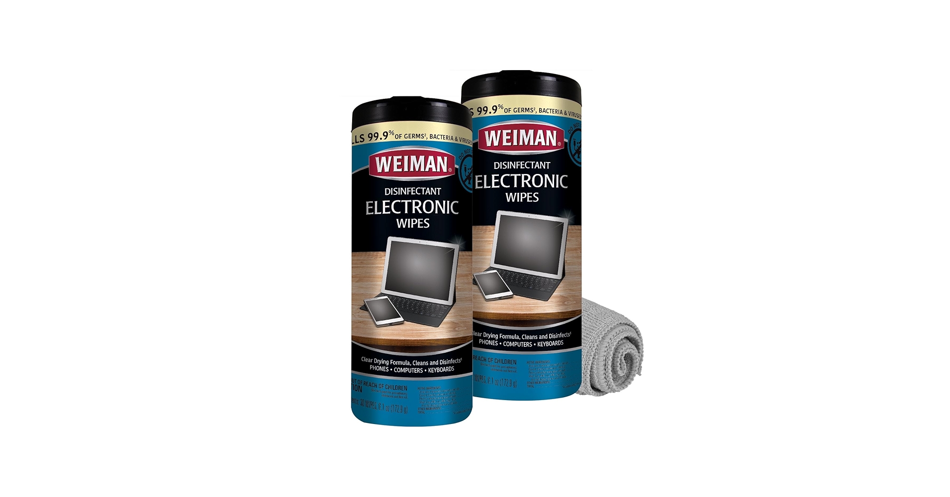 Weiman Electronics & Screen Disinfecting Wipes