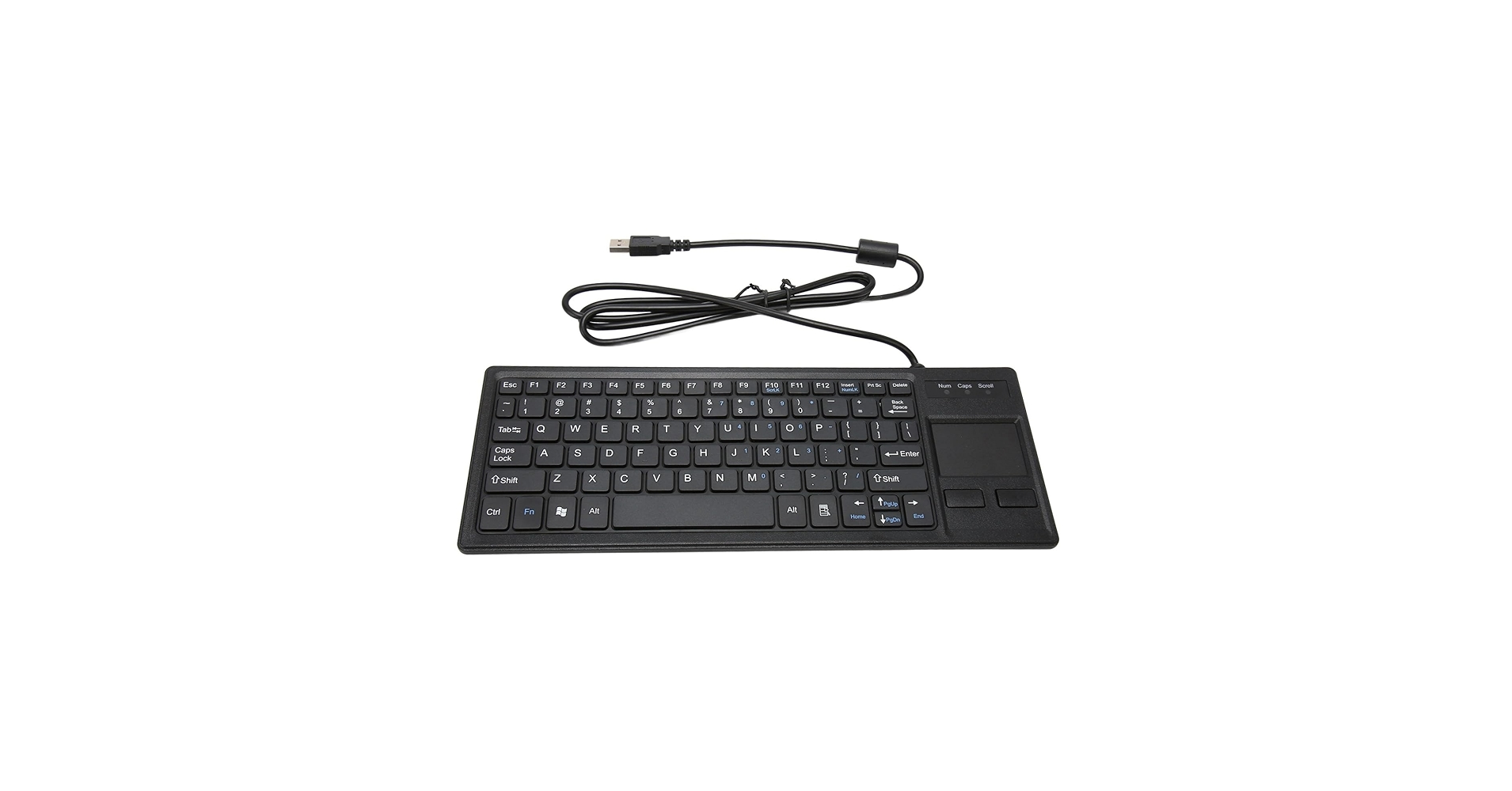 Wired Keyboard with Touchpad, Thin USB Keyboard