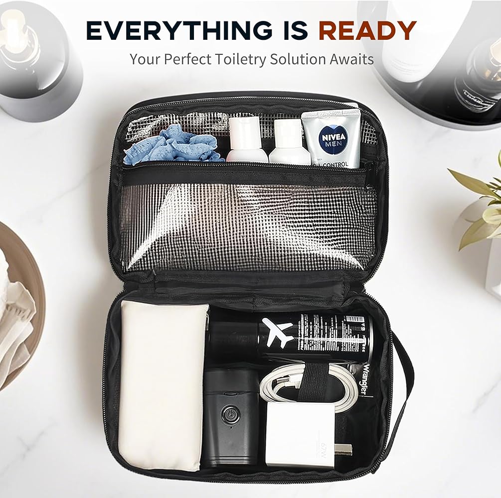 Wrangler Toiletry Bag for Men, Travel Shaving Dopp