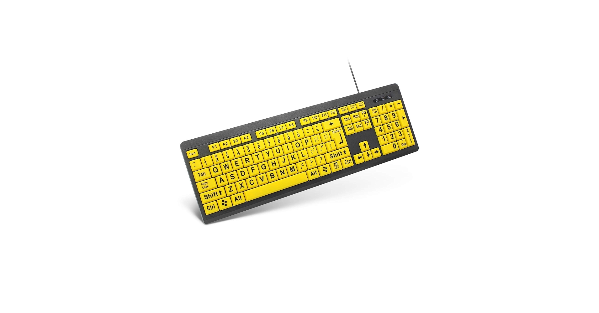 XDL-POWER Large Print Computer Keyboard,Wired