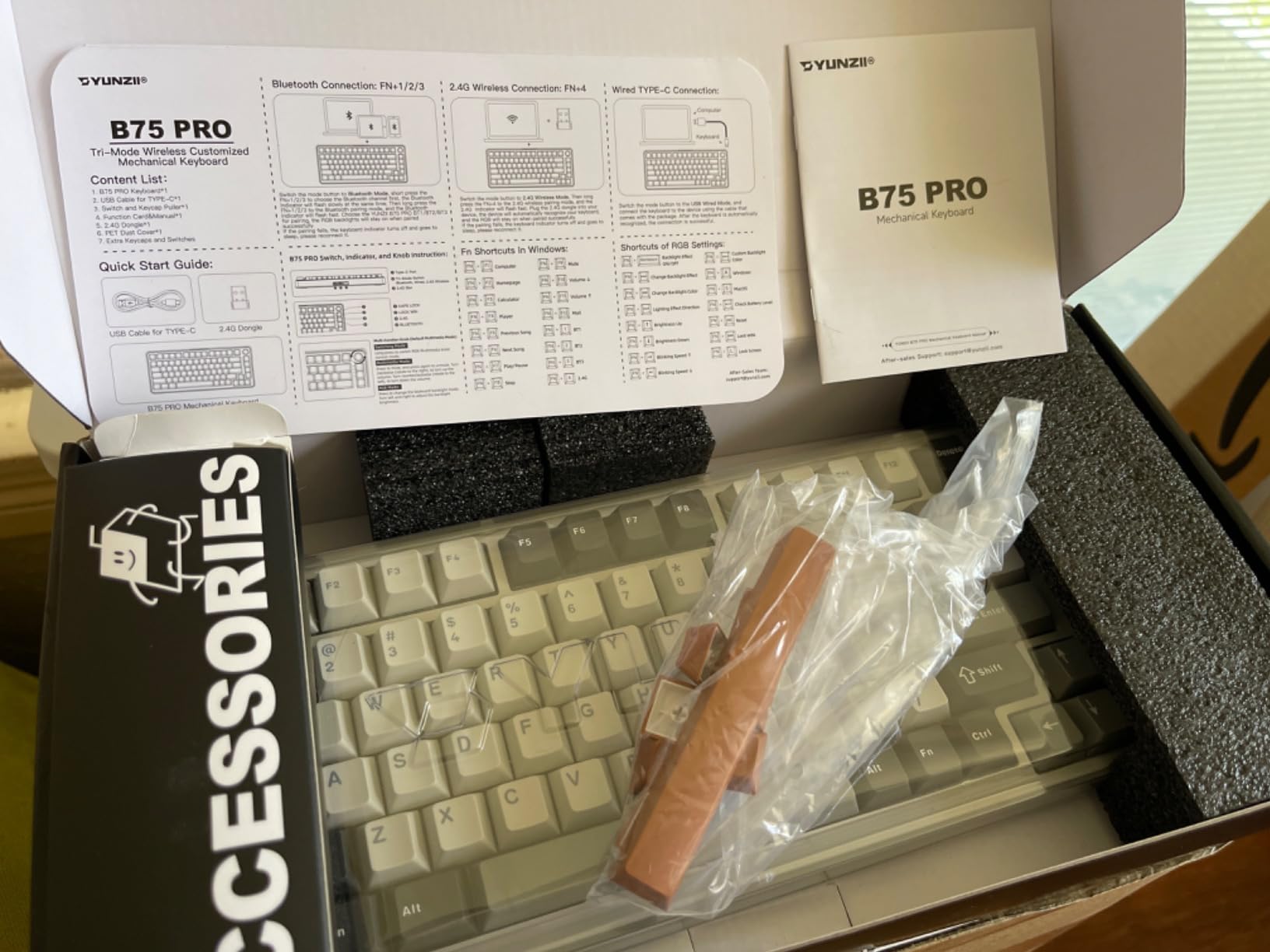 YUNZII B75 pro feature 1