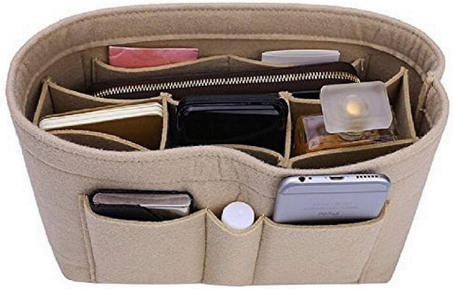 ZTUJO Purse Organizer Insert, Felt Bag Organizer For
