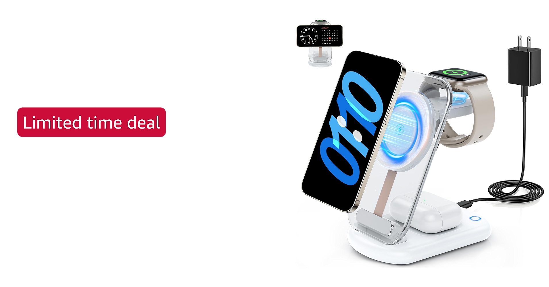 2026 Traveling Wireless Mag-Safe Fast Charging Station,Magnetic