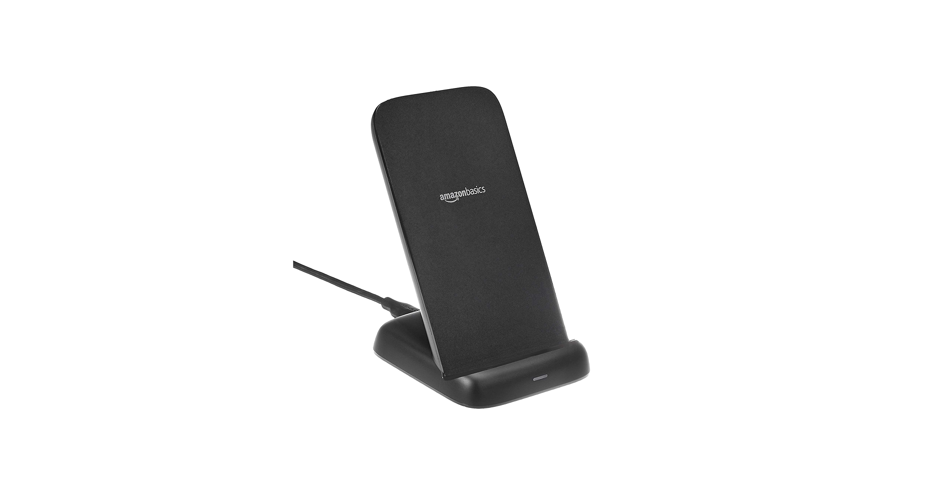 Amazon Basics 10W Qi Certified Wireless Charging Stand, for
