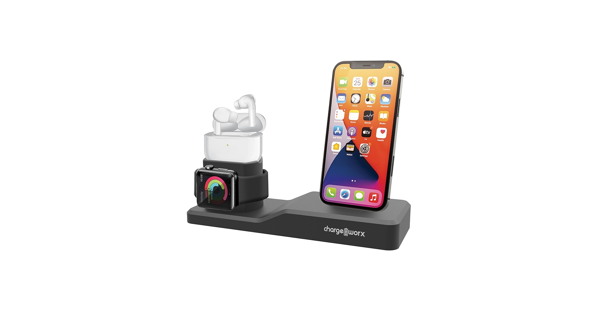 ChargeWorx 3-in-1 Multi-Charging Stand, Wireless