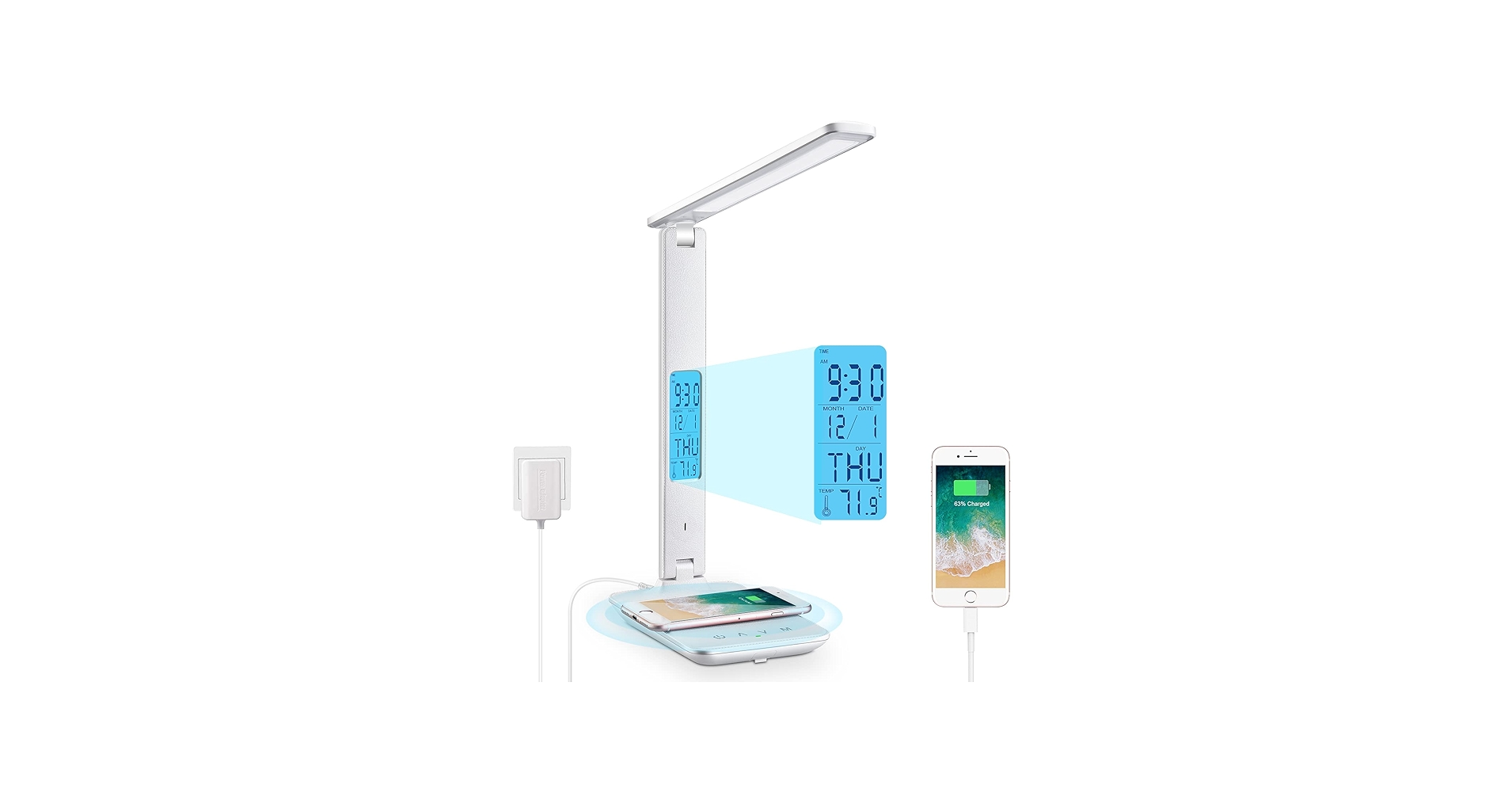LAOPAO Desk Lamp with Wireless Charger