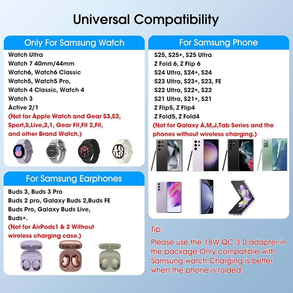 Pocket Wireless Charging Station for Samsung Android Devices