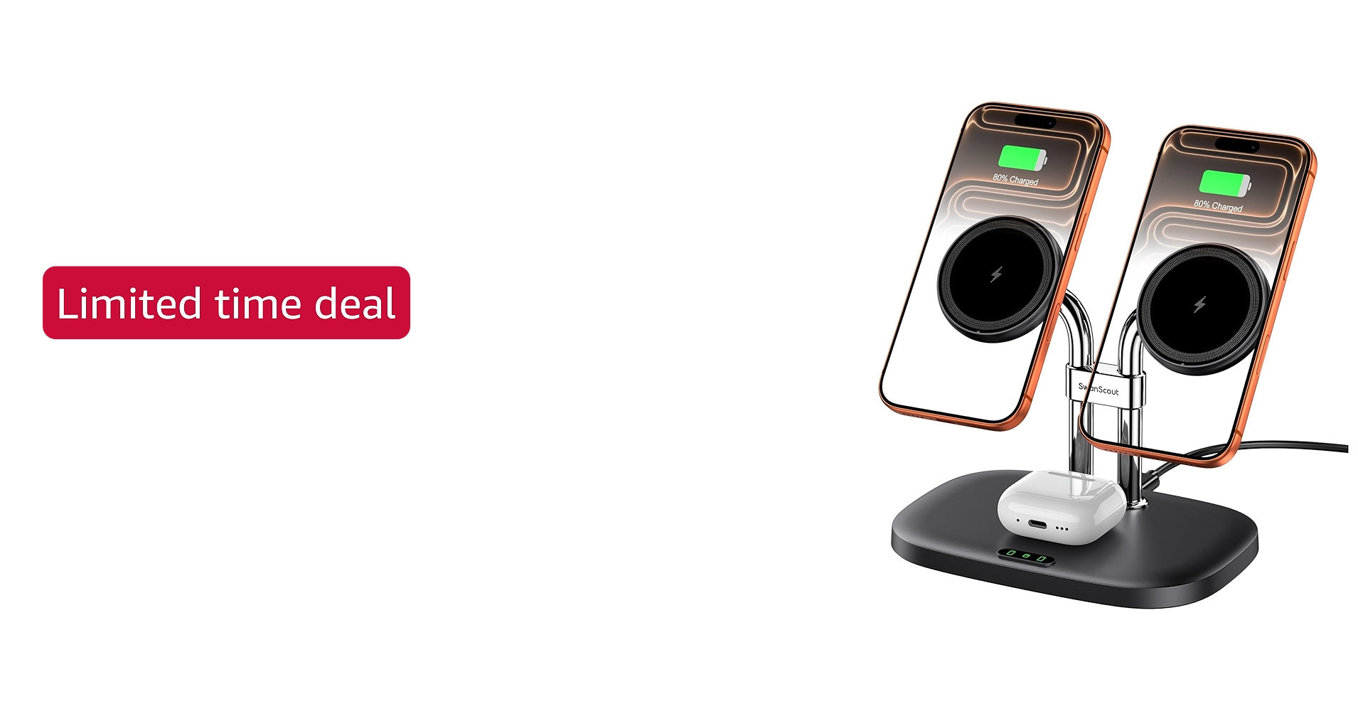 SwanScout Wireless Charger for iPhone Air/17
