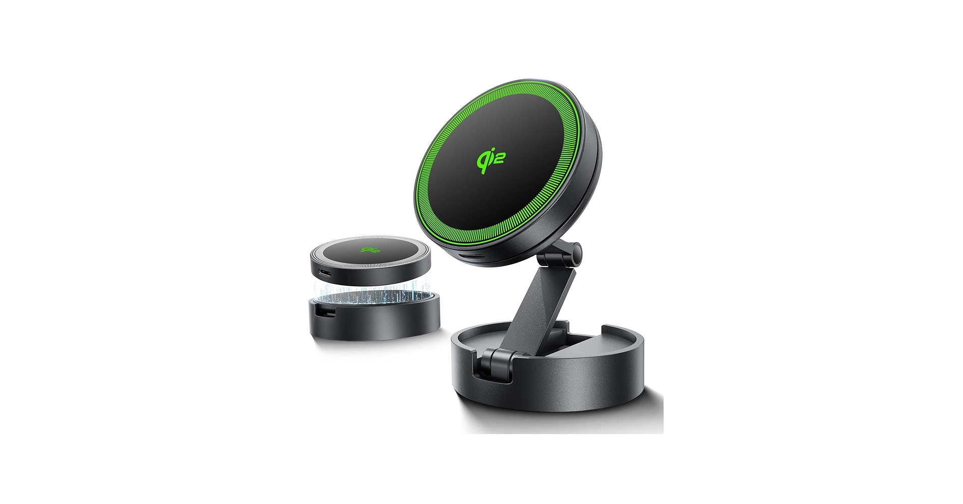 THREEKEY Qi2 Certified MagSafe Car Mount Charger,Car Wireless