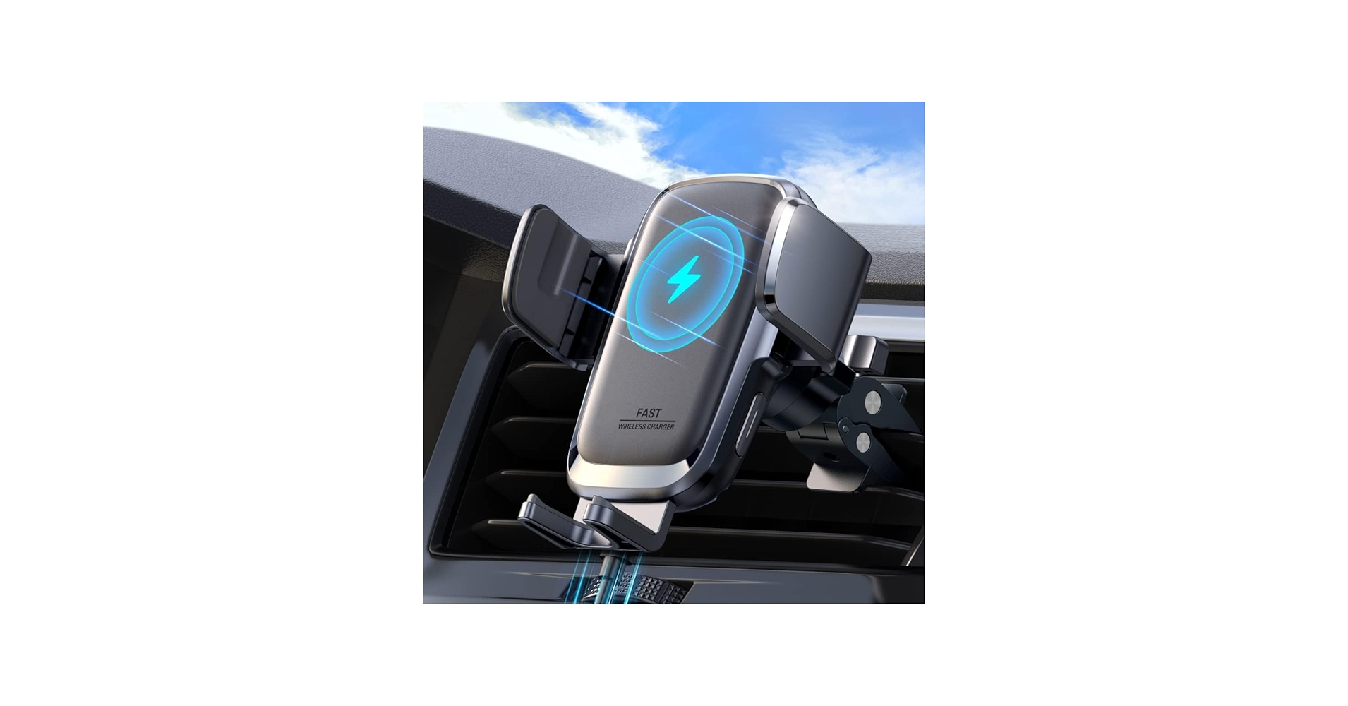 Wireless Car Charger, 15W Qi Fast Charging Auto