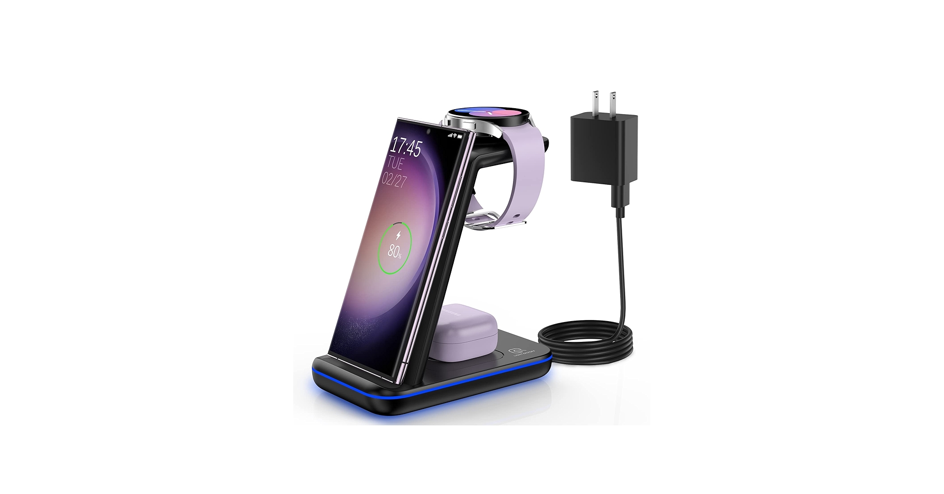 Wireless Charging Station for Samsung/Android, Fast